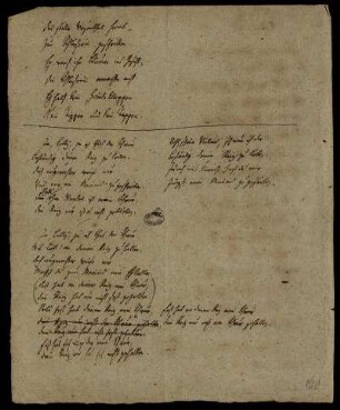 Nr. 2: Müllers Liese (Manuskripttitel), Ohne Ort, 1792 : Entschuldigung