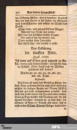 Bey Erklärung der fünfften Bitte.