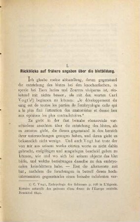 Das secundäre entoderm und die blutbildung beim ei der knochenfische : Inaug.-Diss.