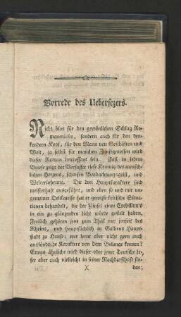 Vorrede des Uebersezers.