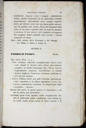 Genere II. Pisidium Pfeiff.