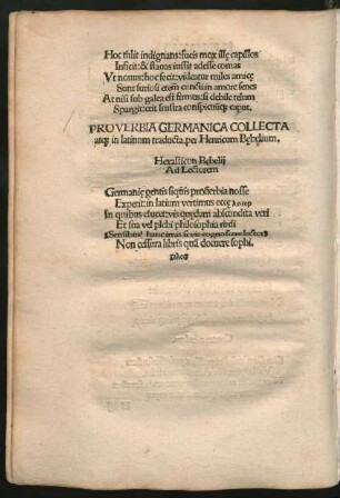 Hexasticon Bebelii ...