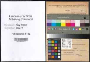 Entnazifizierung Fritz Hillebrand , geb. 22.02.1888 (Kaufmann)