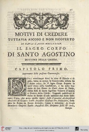 [Capitolo primo - capitolo quarantesimottavo]