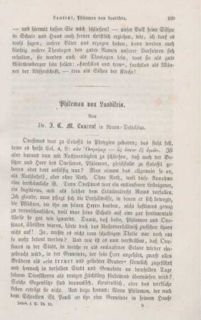 129-134 Philemon von Laodikeia