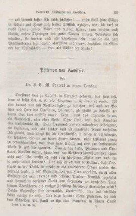 129-134 Philemon von Laodikeia