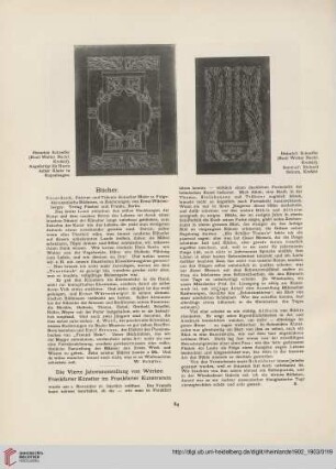 Bücher / Die Vierte Jahresausstellung von Werken Frankfurter Künstler im Frankfurter Kunstverein