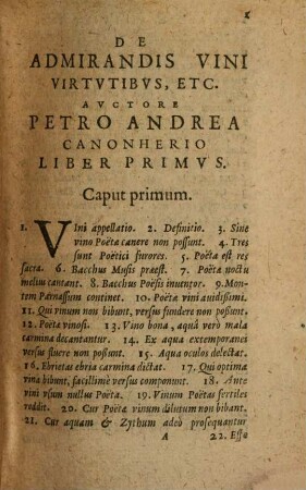 Petr. Andr. Canonherii De admirandis vini virtutibus : libri 3
