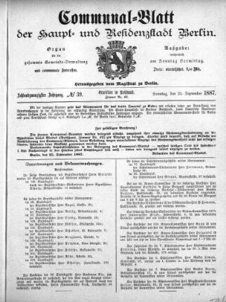 1887,39: No. 39, 25. September 1887