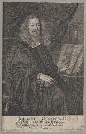 Bildnis des Iohannes Olearius