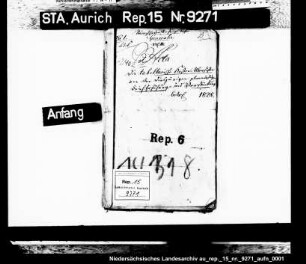 Tabellarische Übersichten der laufenden Kosten der Wiederherstellung der durch die Sturmflut von 1825 beschädigten Wasserbauwerke