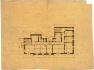 Billing, Hermann; Karlsruhe, Kriegsstr. 159 / Bunsenstr. 12; Doppelhaus L. Meess - Grundriss