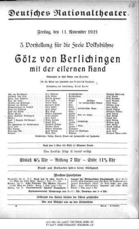 Götz von Berlichingen mit der eisernen Hand