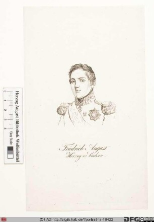 Bildnis Friedrich August II., König von Sachsen (reg. 1836-54)