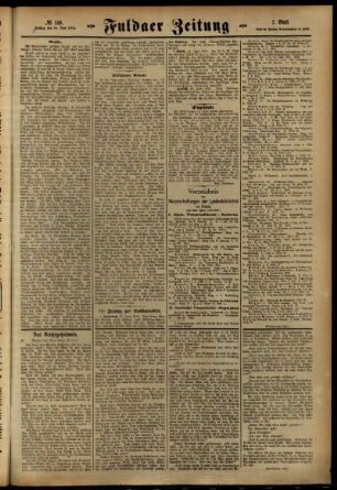 Zweite Ausgabe vom Freitag, den 30. Juni 1916.