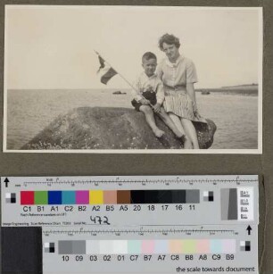 Wolfgang und Hertha Borchert auf einem Felsen