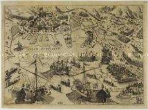 Belagerung von Triest durch die Venezianer (Lagekarte)