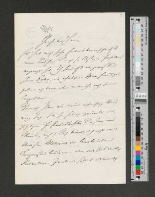 Brief an [Wilhelm Popp]