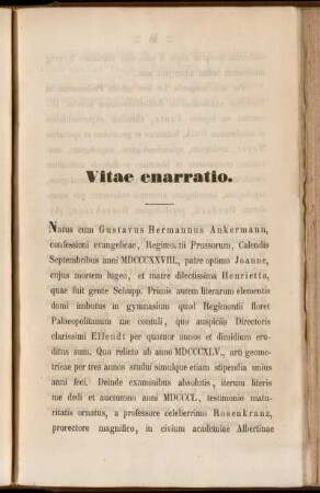 Vitae enarratio