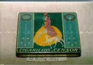 Blechdose für "CIGARILLOS 'CENSOR'"