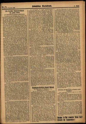 Zweite Ausgabe vom Freitag, den 28. Dezember 1934.