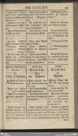 Dialogus Octavus. De Ludo Literario