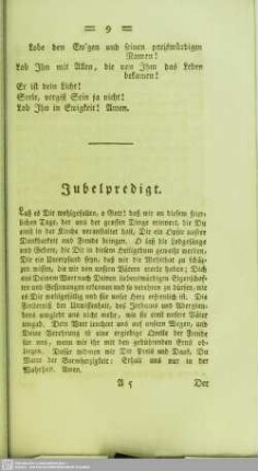 Jubelpredigt