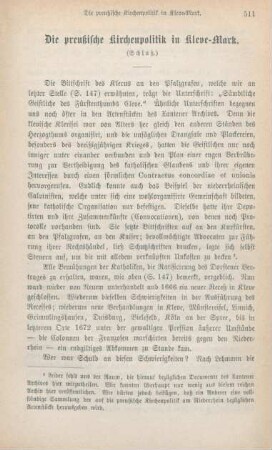 511-529 Die preußische Kirchenpolitik in Kleve-Mark : Schluß