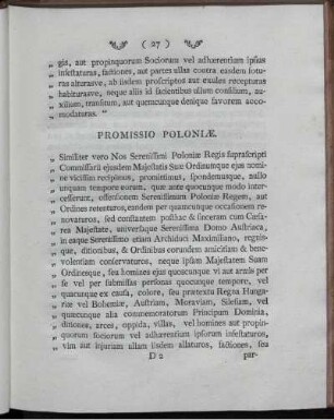 Promissio Poloniæ