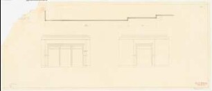 Dienstwohnung des Reichsaußenministers Joachim von Ribbentrop, Berlin-Mitte Umbau: Wandansichten Tanzsaal Vorschlag II 1:50