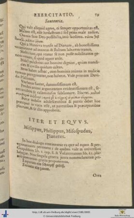 Iter Et Equus