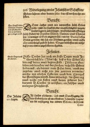 Jesuiter. Der Luther hat noch ein feiste Lugen ... - Jesuiter. Die hundertest/ aber doch nicht die letste Lugen.