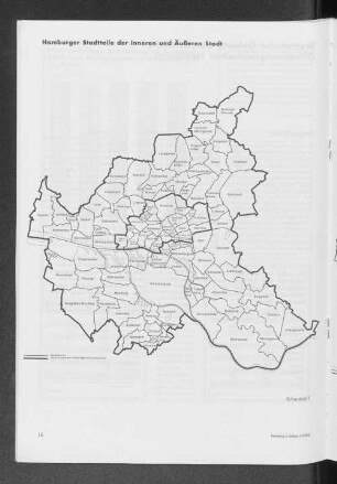 Hamburger Stadtteile der Inneren und Äußeren Stadt