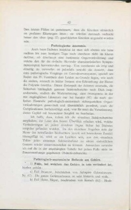 Pathologisch-anatomische Befunde am Gehirn.