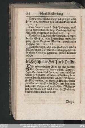 M. Christian Gottfried Dathe.
