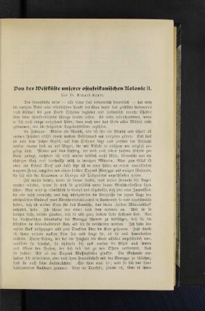 Von der Westküste unserer ostafrikanischen Kolonie II.