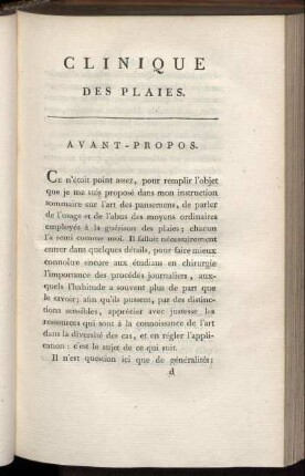 Clinique des Plaies.