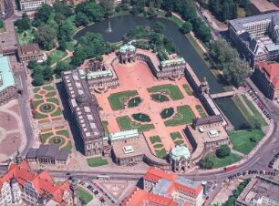 Ostra-Allee, Zwingergraben und Zwinger