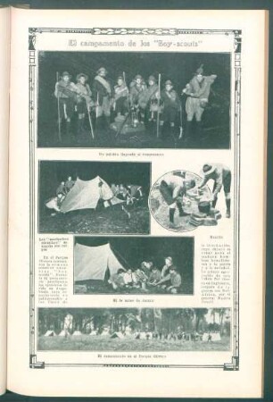 El campamento de los "Boy-scouts"