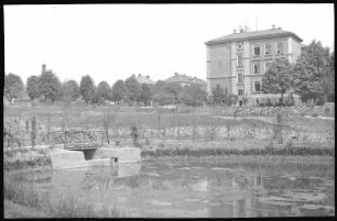 Geithain. Stadtpark und Bürgerschule