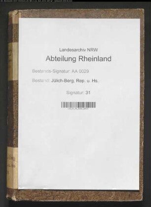 Kartular der Schuld- und Pfandverschreibungen