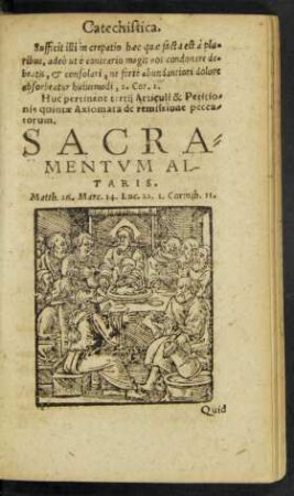 Sacramentum Altaris.