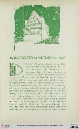 1: Darmstädter Künstlerkolonie