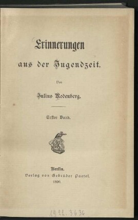 1: Heinrich Marschner. Berliner Anfänge
