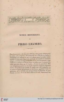 Notice historique sur Pirro Ligorio