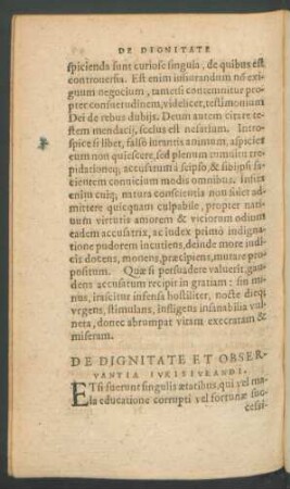 De Dignitate Et Observantia Iurisiurandi.