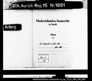 Die zum Eichen der Butterfässer bestimmten Eichmeister; Amt Leer