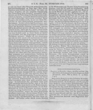 Grumbach, K. H.: Siona, der Weg zu Gott. Leipzig: Hinrichs 1829