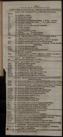Tabula Synoptica