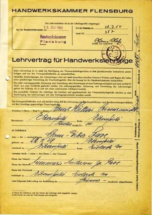 LEHRVERTRAG HILLERS - STAVE